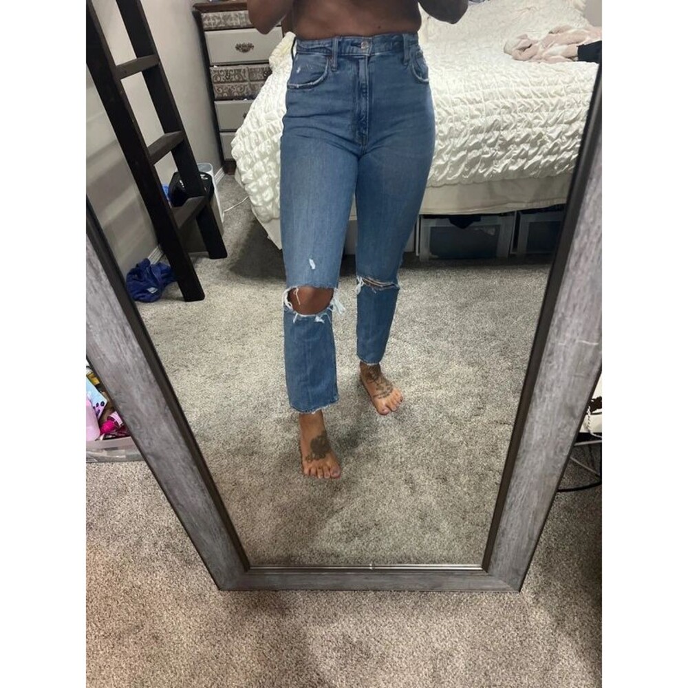Abercrombie and Fitch ankle Street ultra high-rise four long